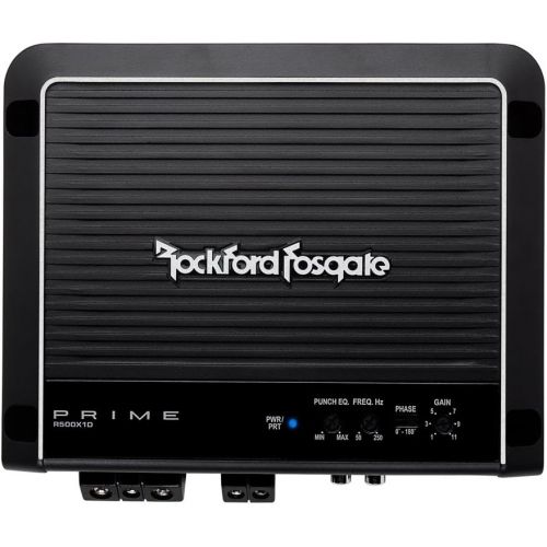  Rockford Fosgate R500X1D Prime 1-Channel Class D Amplifier,BLACK