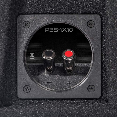  Rockford Fosgate P3S-1X10 P3 Shallow Punch Single 10-Inch Loaded Subwoofer Enclosure