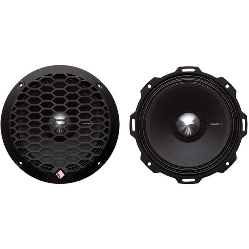  2) Rockford Fosgate PPS4-6 6.5 400 Watt 4-Ohm Midrange Car Loudspeakers Speaker