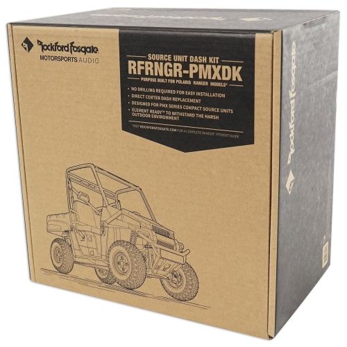  Rockford Fosgate RFRNGR-PMXDK Polaris Ranger PMX-2PMX-0 Dash Installation Kit