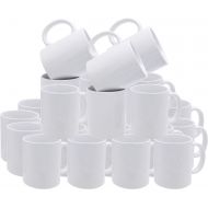 [아마존베스트]Rockin White Plain Coffee Mugs Pure White All-purpose Ceramic 11 oz. Set of 36 NOT FOR SUBLIMATION