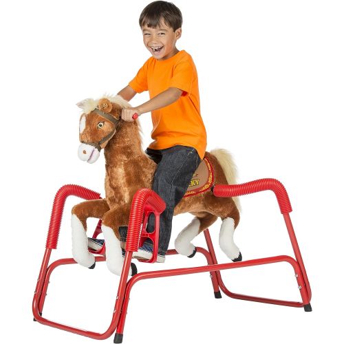  [아마존베스트]Rockin' Rockin Rider Lucky Talking Plush Spring Horse