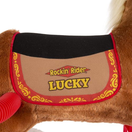  [아마존베스트]Rockin' Rockin Rider Lucky Talking Plush Spring Horse