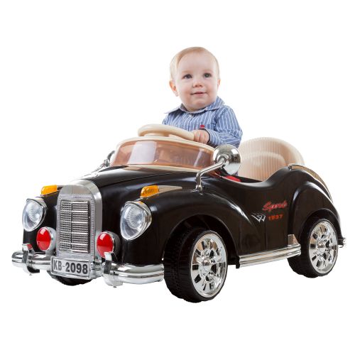  Ride On Toy Car, Battery Powered Classic Car Coupe With Remote Control and Sound by Rockin Rollers  Toys for Boys and Girls, 3 Year Olds And Up (Red)