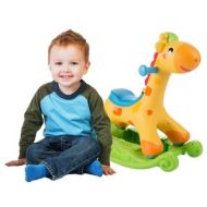 Rocking Horse Ride-on Toy for Children-Can be a Rocker or Roll & Push and Ride-Helps Develop Strength, Balance-by Happy Trails by Happy Trails