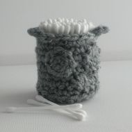 RockingPony Crochet Owl Basket Bathroom Storage Bathroom Accessories Nursery Storage Owl Basket Storage Basket Toothpick Holder