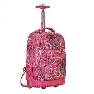 Rockland Luggage 19 Inch Rolling Backpack Printed, Bandana, Medium