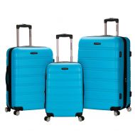 Rockland Melbourne 3 Pc Abs Luggage Set, Turquoise