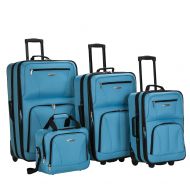 Rockland Luggage Skate Wheels 4 Piece Set, Turquoise, One Size