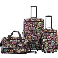 Rockland 3 Pc Luggage Set, Owl