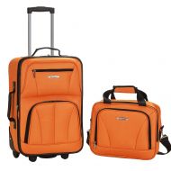 Rockland Luggage 2 Piece Set, Orange, One Size