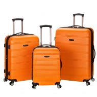 Rockland Melbourne 3 Pc Abs Luggage Set, Orange