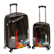 Rockland Luggage 2 Piece Upright Luggage Set, Departure, Medium