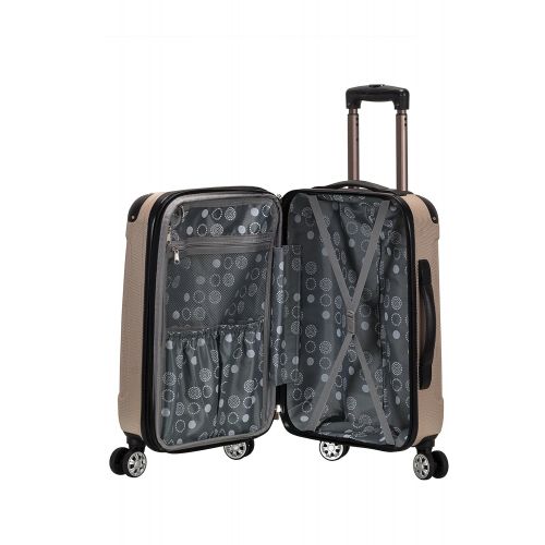  Rockland London Hardside Spinner Wheel Luggage, Champagne