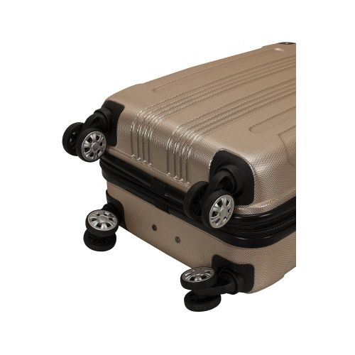  Rockland London Hardside Spinner Wheel Luggage, Champagne