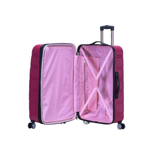  Rockland Melbourne 3 Pc Abs Luggage Set, Purple