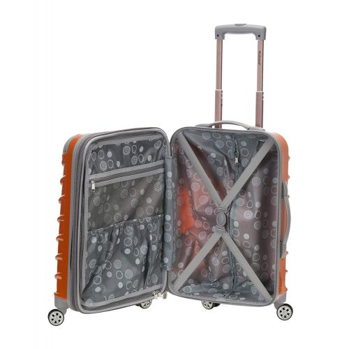  Rockland Speciale 2 Pc. Polycarbonate/abs Upright Set, Orange Fiber