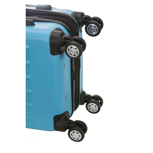  Rockland Titan 19 Polycarbonate Spinner Carry On, Turquoise