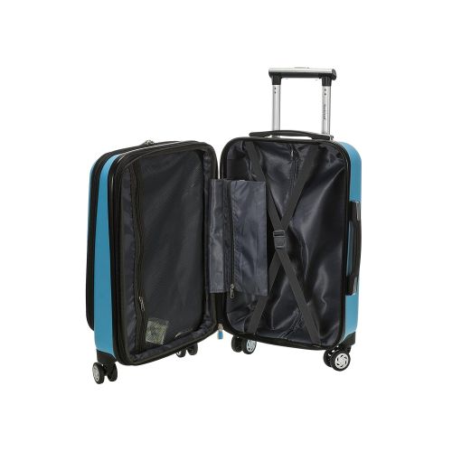  Rockland Titan 19 Polycarbonate Spinner Carry On, Turquoise