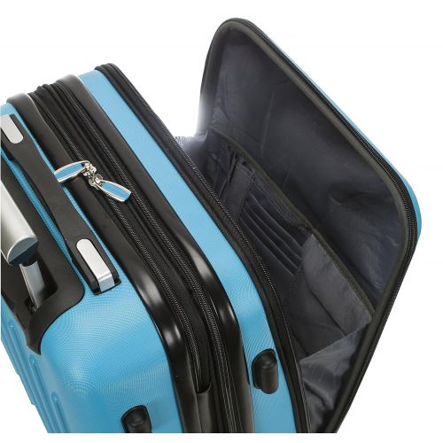  Rockland Titan 19 Polycarbonate Spinner Carry On, Turquoise