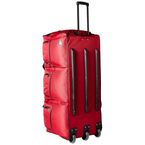  Rockland Luggage 40 Inch Rolling Duffle Bag, Red, X-Large