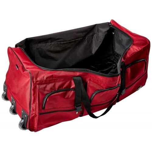  Rockland Luggage 40 Inch Rolling Duffle Bag, Red, X-Large