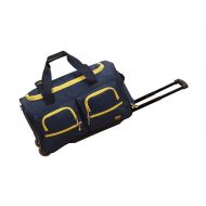 Rockland Luggage 22 Inch Rolling Duffle Bag, Navy, One Size