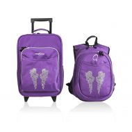Rockland Obersee Kids Luggage and Backpack Set with Integrated Cooler, Tie Dye