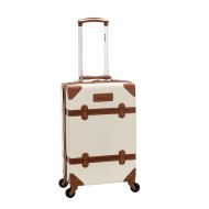 Rockland Stage Coach 20 Inch Rolling Trunk, Champagne, One Size