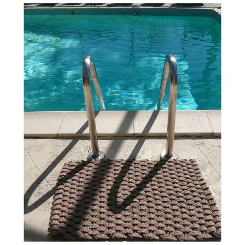  Rockport Rope Doormats 2038233 Kitchen Comfort Mats, 20 by 38-Inch, Tan with Brown Insert