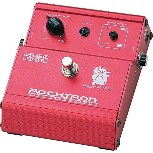  [아마존베스트]Rocktron Heart Attack Dynamic Filter for Guitar and Bass Pedal Effect Colour Changing LED Step