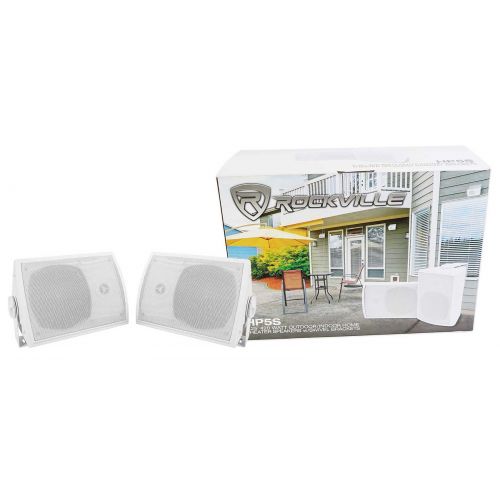  6) Rockville HP5S 5.25 OutdoorIndoor Home Theater Patio Speakers+Swivel Mounts
