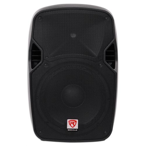  (2) Rockville SPGN124 12 Passive 2400W DJ PA Speakers+Stands+Cables+Carry Bag