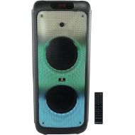 Rockville BASS Party 10 Dual 10 inch Portable Battery LED Party Bluetooth Speaker
