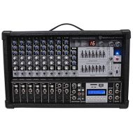 Rockville 12 Channel 4800w Powered Mixer, 7 Band EQ, Effects, USB, 48V (RPM109)