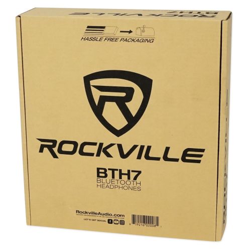  Rockville BTH7 Sleek Bluetooth Headphones/Perfect Sound/Swivel/Leather Padding