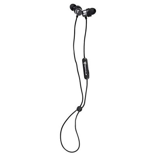  Rockville EBT35 Gunmetal Magnetic Bluetooth Earbuds in-Ear Sport Headphones/IPX5