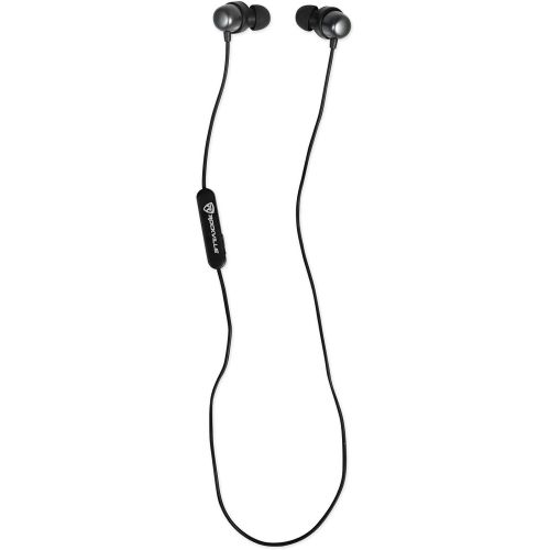  Rockville EBT35 Gunmetal Magnetic Bluetooth Earbuds in-Ear Sport Headphones/IPX5