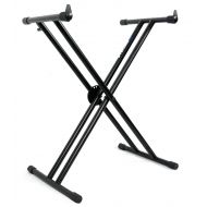 Rockville Double X Braced Keyboard Stand w Push Button Lock For Roland A-800 PRO
