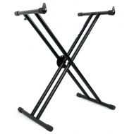 Rockville Double X Braced Keyboard Stand w Push Button Lock For Yamaha PSR-S670