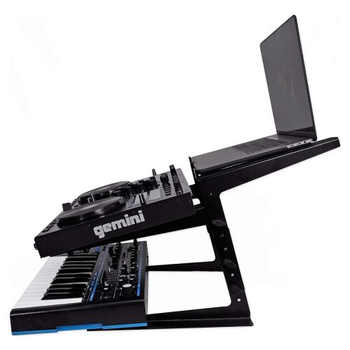  Rockville Dual Shelf Laptop+Controller Stand for Akai MPK Mini mkII Keyboard