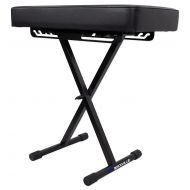 Rockville Extra Thick Padded Foldable Keyboard Bench w/Quick-Release (RKB61)