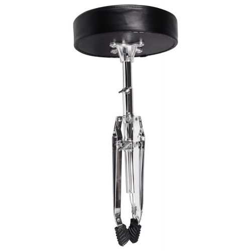  Rockville RDS30 Thick Padded Adjustable Foldable Drum Throne Stool + lPad Stand