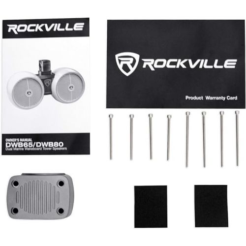  Rockville DWB80W Dual 8