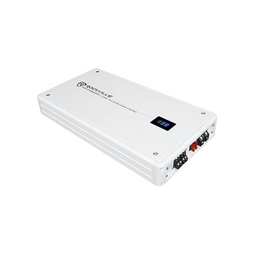  Rockville Krypton MF4 2400w Peak/600w Dyno-Certified RMS 4 Channel Marine Amplifier Boat Amp