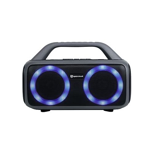  Rockville RRB50 Large and Loud Portable Bluetooth Speaker with LED