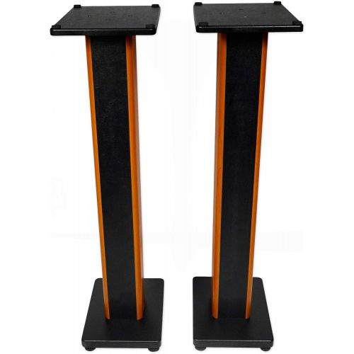  [아마존베스트]Rockville 2 RHTSC 36 Inch Bookshelf Speaker Stands Surround Sound Home Theater