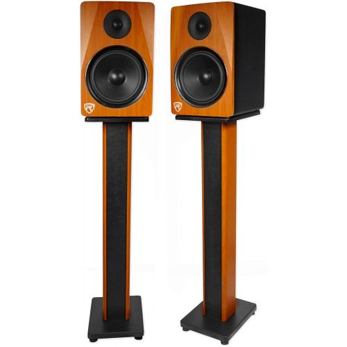  [아마존베스트]Rockville 2 RHTSC 36 Inch Bookshelf Speaker Stands Surround Sound Home Theater