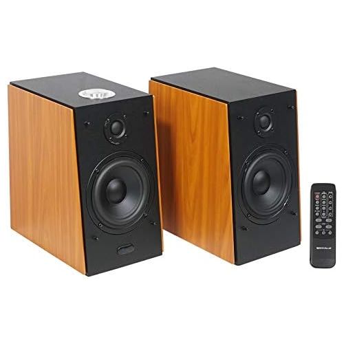  [아마존베스트]Rockville HD5 Pair Powered Bookshelf Speakers Bluetooth Monitor Speaker System 5 inch