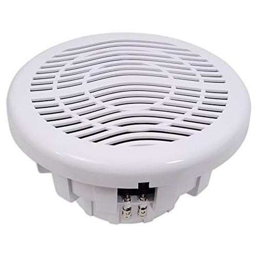  [아마존베스트]Rockville MS12LW 12 2800 Watt White Marine/Boat 12 Subwoofer with LEDs